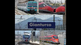 TRENI NEL NODO DI NAPOLI IN TRANSITO E IN ARRIVO A NAPOLI GIANTURCO