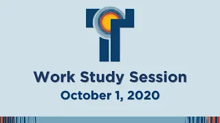 Work Study Session October 1 2020