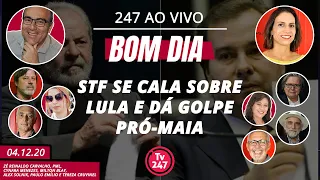 Bom dia 247: STF se cala sobre Lula e dá golpe pró-Maia (4.12.20)