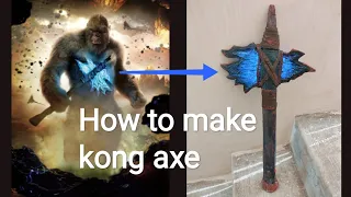 How to make king kong axe, how to make kong axe, godzilla vs kong, how to do kong axe with cardboard