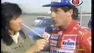 Ayrton Senna testando o F-Indy da Penske em 1992