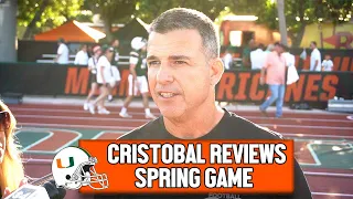 Mario Cristobal Reviews Spring Game & Cam Ward's Performance