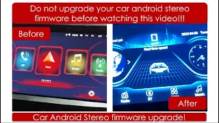 upgrade software or firmware of universal or Chinese android car stereo or  head unit