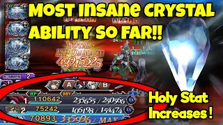 MOST INSANE CRYSTAL ABILITY SO FAR!! Crystal Ability Healing Showcase! [DFFOO JP]