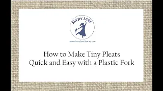 How to Sew Pleats Quickly (and easily without any expensive tools)