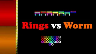 Shutter Crush (Rings vs Worm) - Survival Race in Algodoo