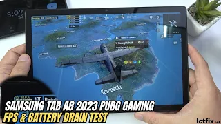 Samsung Galaxy Tab A8 PUBG Mobile Gaming test 2023 | Unisoc Tiger T618