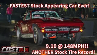 Stock Appearing Corvette Goes 9.10 @ 148 MPH! ANOTHER FAST Racing Series Record! 1967 L88 427 Vette