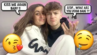 CAN'T STOP KISSING AND HUGGING MY BOYFRIEND PRANK *CUTE*