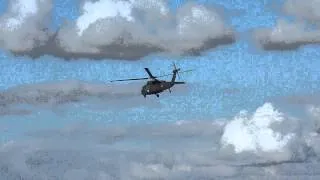 Sikorsky UH-60L Blackhawk Takes Off From KHIO On Runway 20