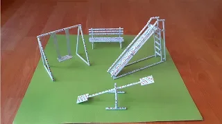 Kağıttan Minyatür Park Yapımı / Paper Miniature Playpen