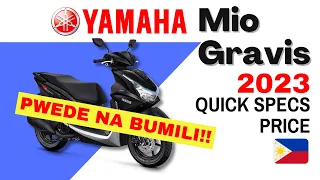 Yamaha MIO Gravis 2023 | Quick Specs & Price | 2023 Philippines