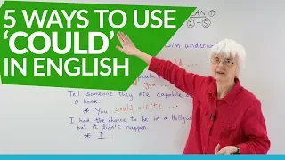 Learn English Grammar: How to use the auxiliary verb 'COULD'