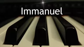 Immanuel - Christmas instrumental piano cover with lyrics