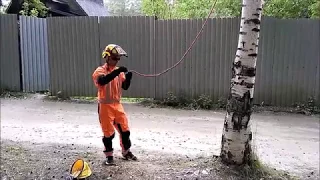 Как спилить дерево с оттяжкой, Екатеринбург, Свердловская область