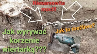 Jak wyrwać korzenie wiertarką?