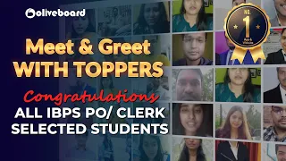 💐Congratulations All IBPS PO/Clerk Selected Students 🏆  Meet & Greet with Toppers