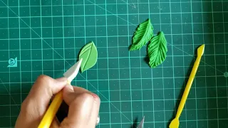 Fondant tutorial | how to make fondant leaves #fondant work