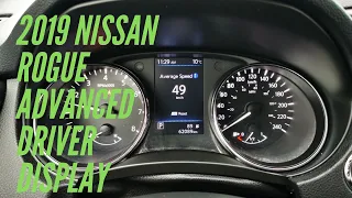 2019 Nissan Rogue - a walk through of the Advanced driver display (Canada)
