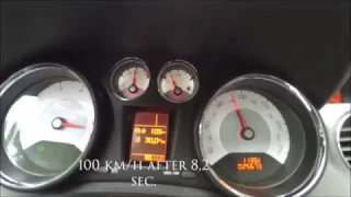 Peugeot 308 GTi 1.6l (2013) 0-100km/h Acceleration Test