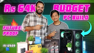 Rs 65000 Intel 13th Gen Gaming & Editing PC Build in India 2023 | Intel i5-13500 & 32GB DDR5 RAM