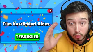 OYUNDAKİ TÜM KOSTÜMLERİ ALDIM !!! - Brawl Stars