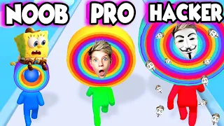 NOOB vs PRO vs HACKER in LAYER MAN!! Prezley