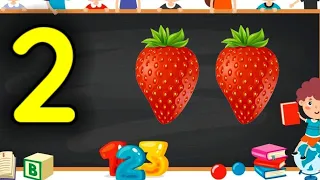 Learn Numbers | fruit names | Numbers for kids  | learn fruits | Counting for kids |#numbers #123