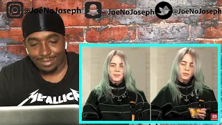 Reaction To Billie Eilish Same Interview 10 Minutes Apart