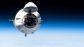 NASA's SpaceX Crew-2 Returns Home: Undocking and Space Station Flyaround of Crew Dragon