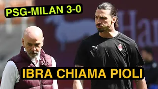 PSG-MILAN 3-0 - Zlatan chiama Pioli