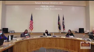 TSD 401 Regular School Board Meeting   -- Feb14, 2022