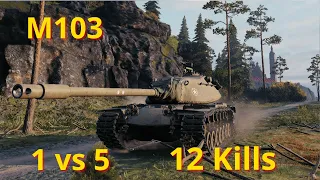 World of tanks M103 - 9,7 K Damage 12 Kills, wot replays