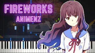 [Animenz] Fireworks - Uchiage Hanabi OST - Piano Tutorial || Synthesia