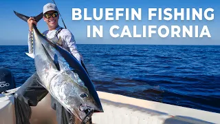 CALIFORNIA BLUEFIN FISHING WITH TYLER KAPELA ON SPINNING GEAR!