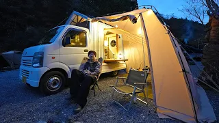 Expand home and enjoy camping | DIY kei-truck camper