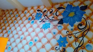 3D wall painting || 3d wall painting techniques ||modern 3d wall painting || New 3D Design