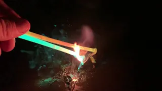 Monet Painting with Glow Sticks