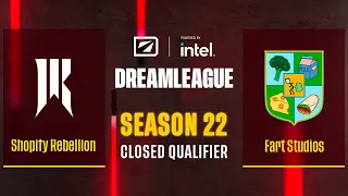 Dota2 - Shopify Rebellion vs Fart Studios - Game 2 - DreamLeague Season 22 - CQ - NA