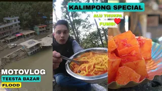 Darjeeling to Kalimpong Bike Ride || Post flood scenerio in Teesta Bazar