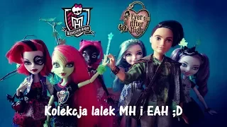 Kolekcja lalek Monster high i Ever after high