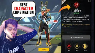 Free Fire Best Character Combination for 90% Headshot Rate