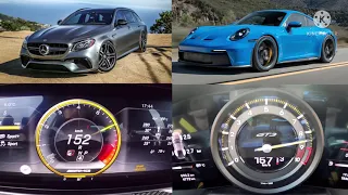 Mercedes AMG E63 S Wagon vs Porsche 911 992 GT3 0-250 kmh race