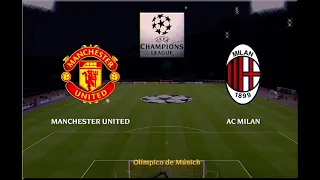 Manchester United v Milan  | UEFA Champions League 1996-1997 | Final | PES 2021