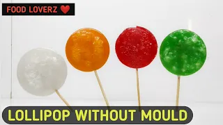 homemade lollipop recipe  without mould - food loverz - yashik