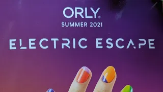 Orly Electric Escape collection live Swatch and Review summer 2021