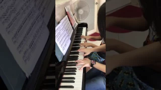 Mozart Sonata for piano - 4 hands in D major, K381 1st Movement