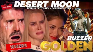 Golden Buzzer : Simon Cowell cried when he heard the song Desert Moon with an extraordinary voice