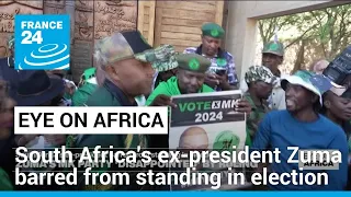 South Africa's ex-president Zuma banned from standing in election • FRANCE 24 English