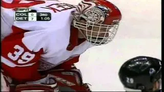 Avalanche @ Red Wings Game 7 2002 (3rd Period Highlights)
